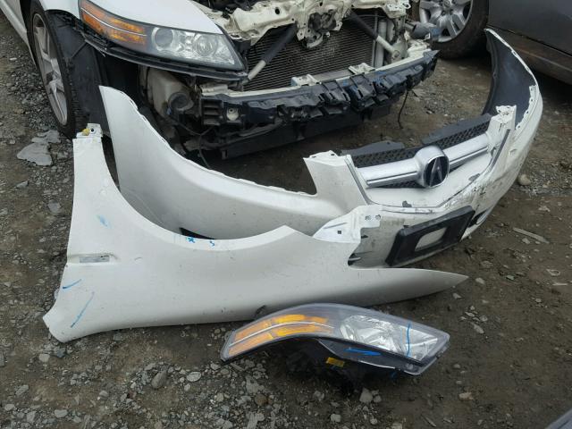 19UUA66207A017218 - 2007 ACURA TL WHITE photo 9