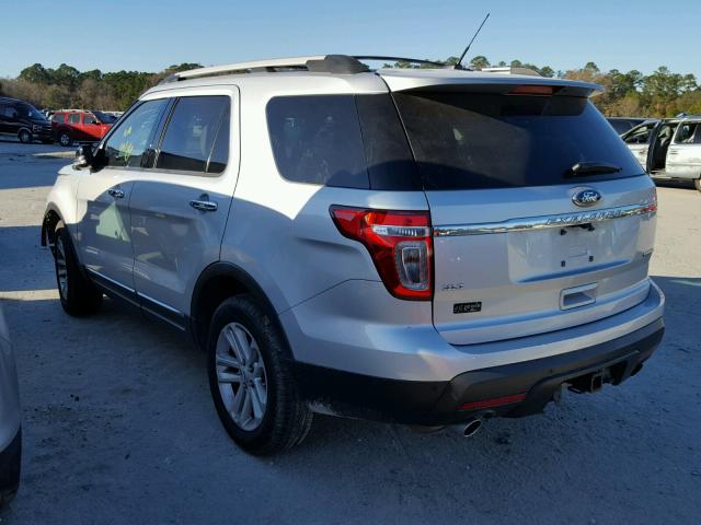 1FM5K7D83EGA96628 - 2014 FORD EXPLORER X SILVER photo 3