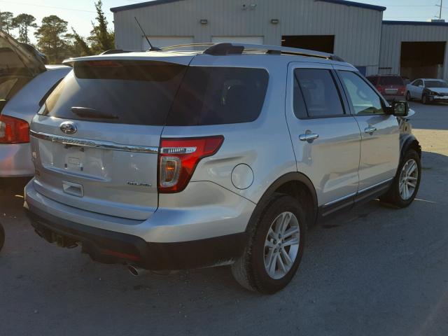 1FM5K7D83EGA96628 - 2014 FORD EXPLORER X SILVER photo 4