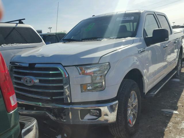 1FTEW1EF8GFC61312 - 2016 FORD F150 SUPER WHITE photo 2