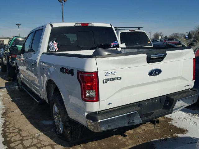 1FTEW1EF8GFC61312 - 2016 FORD F150 SUPER WHITE photo 3