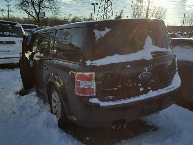 2FMGK5BC3ABA10241 - 2010 FORD FLEX SE BLACK photo 3