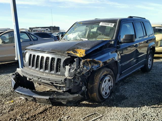 1C4NJPBA6DD245952 - 2013 JEEP PATRIOT SP BLACK photo 2