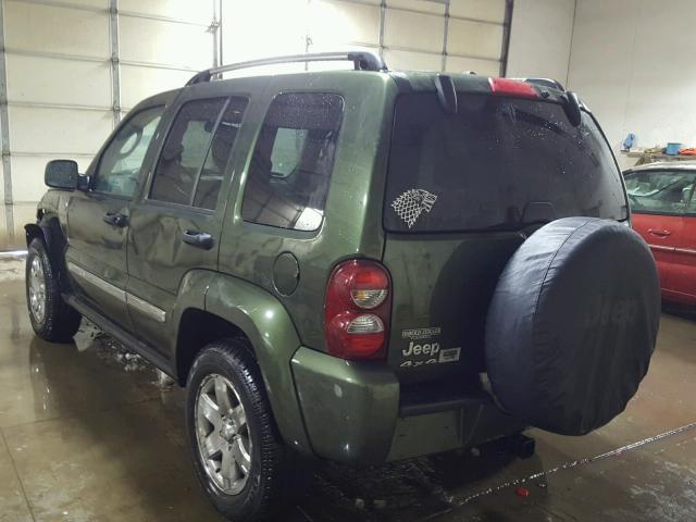 1J4GL58K96W263824 - 2006 JEEP LIBERTY LI GREEN photo 3