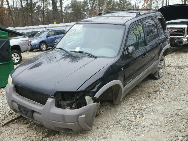 1FMYU04182KB64660 - 2002 FORD ESCAPE XLT BLACK photo 2