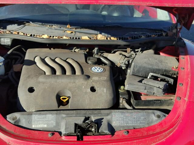 3VWBB61C2WM011499 - 1998 VOLKSWAGEN NEW BEETLE RED photo 7