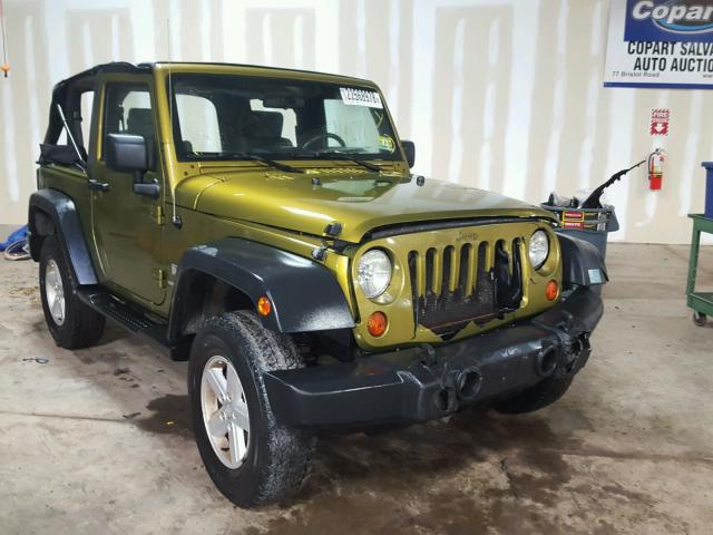 1J4FA24187L169451 - 2007 JEEP WRANGLER X GREEN photo 1