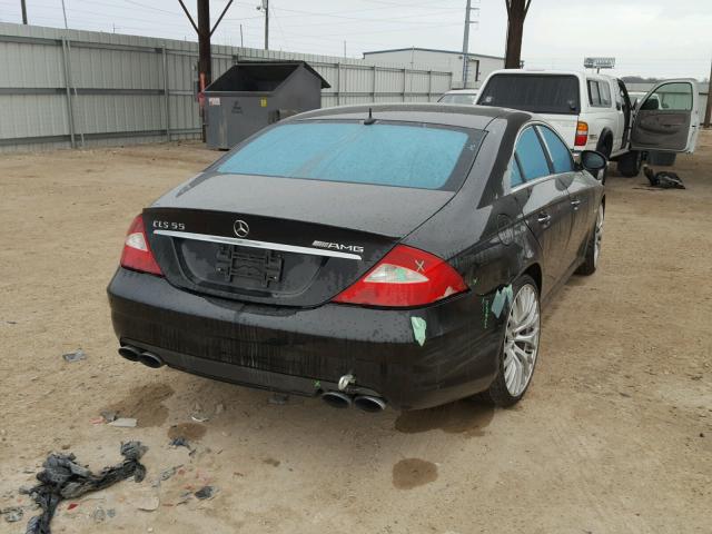 WDDDJ76X96A045510 - 2006 MERCEDES-BENZ CLS 55 AMG BLACK photo 4