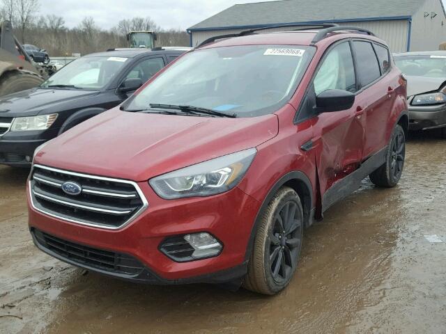 1FMCU0GD1HUB98579 - 2017 FORD ESCAPE SE RED photo 2