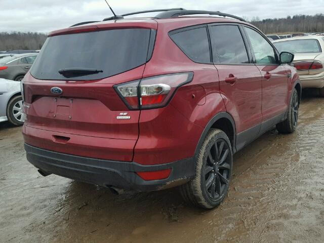 1FMCU0GD1HUB98579 - 2017 FORD ESCAPE SE RED photo 4