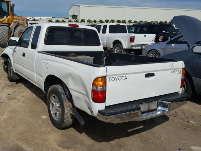 5TEVL52N42Z092820 - 2002 TOYOTA TACOMA XTR WHITE photo 3