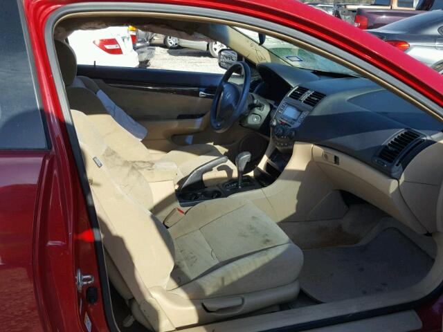 1HGCM72367A008921 - 2007 HONDA ACCORD LX RED photo 5