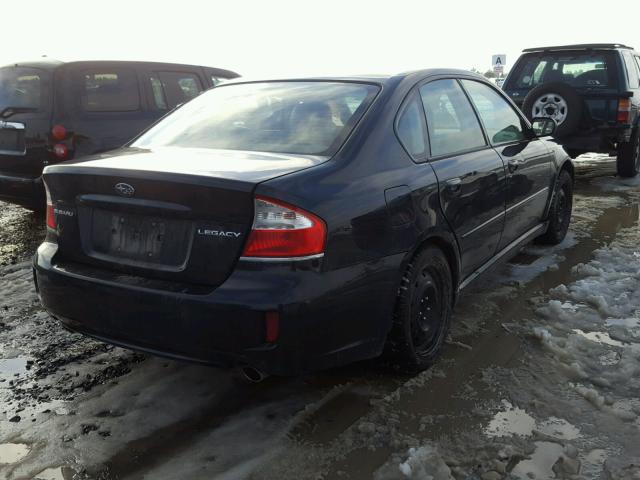 4S3BL626687218841 - 2008 SUBARU LEGACY 2.5 BLACK photo 4