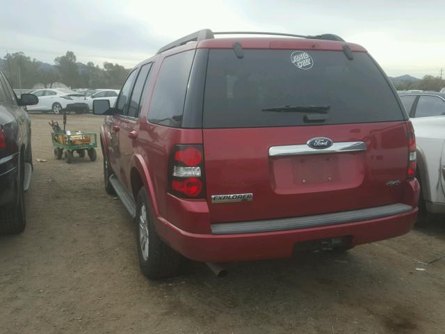 1FMEU73E38UA63085 - 2008 FORD EXPLORER X RED photo 3