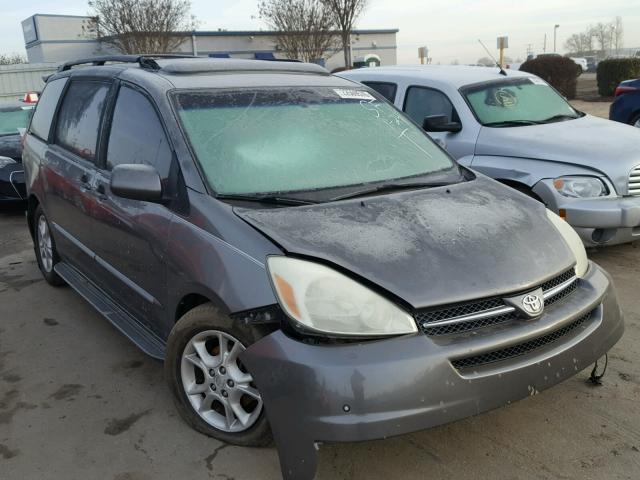 5TDZA22C44S056405 - 2004 TOYOTA SIENNA XLE GRAY photo 1