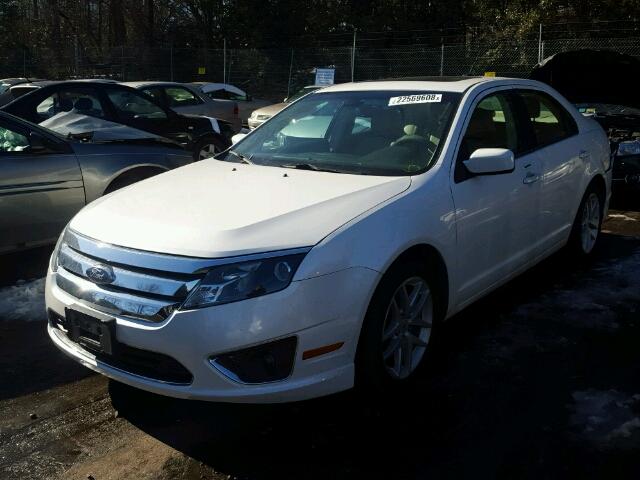 3FAHP0JA1BR152643 - 2011 FORD FUSION SEL WHITE photo 2