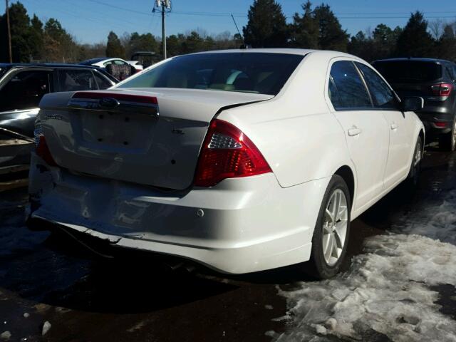 3FAHP0JA1BR152643 - 2011 FORD FUSION SEL WHITE photo 4