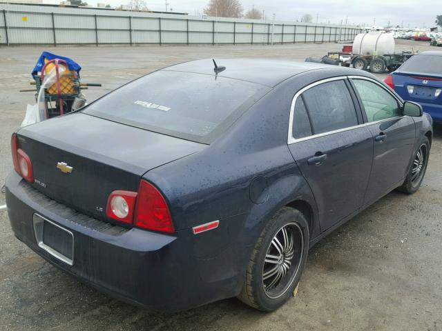 1G1ZG57B39F247801 - 2009 CHEVROLET MALIBU LS BLUE photo 4