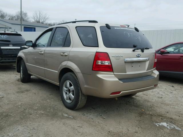 KNDJC735785765491 - 2008 KIA SORENTO EX GOLD photo 3