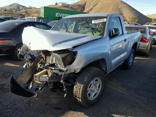 5TFNX4CN6DX018838 - 2013 TOYOTA TACOMA SILVER photo 2