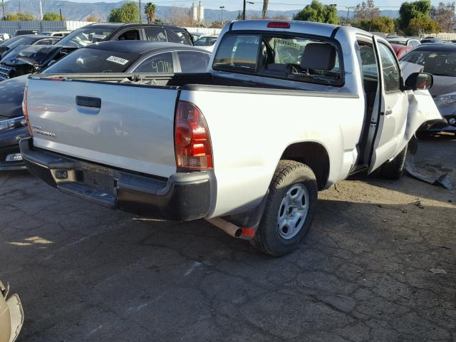 5TFNX4CN6DX018838 - 2013 TOYOTA TACOMA SILVER photo 4