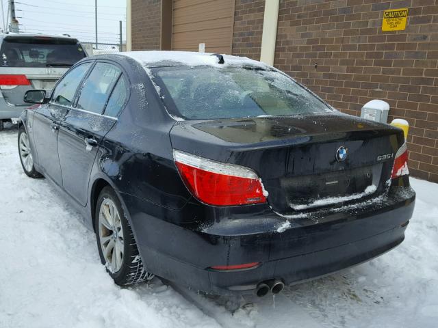 WBANV93589C134556 - 2009 BMW 535 XI შავი ფოტო 3