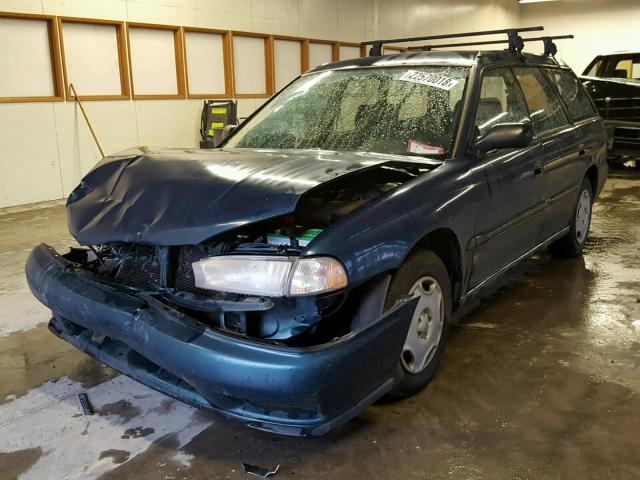 4S3BK4257W7301318 - 1998 SUBARU LEGACY BRI GREEN photo 2