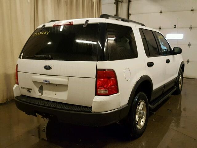 1FMZU73KX3UB83479 - 2003 FORD EXPLORER X WHITE photo 4