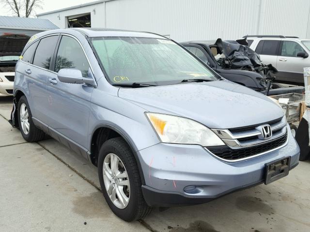 JHLRE4H79BC012203 - 2011 HONDA CR-V EXL BLUE photo 1