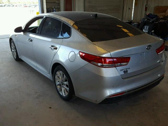 5XXGU4L31JG201048 - 2018 KIA OPTIMA EX SILVER photo 3