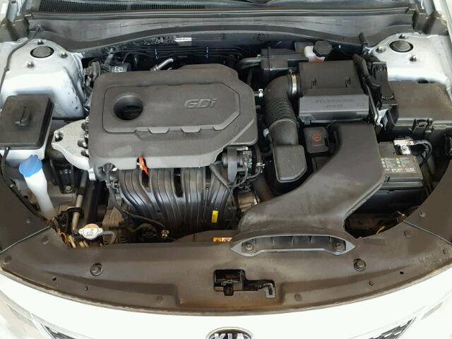 5XXGU4L31JG201048 - 2018 KIA OPTIMA EX SILVER photo 7