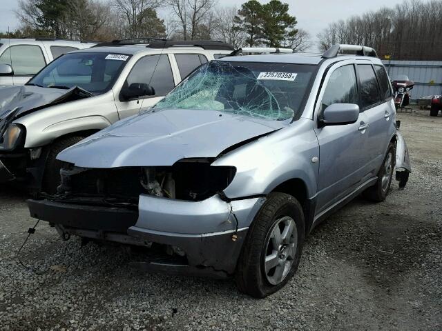 JA4LZ41F64U007797 - 2004 MITSUBISHI OUTLANDER SILVER photo 2