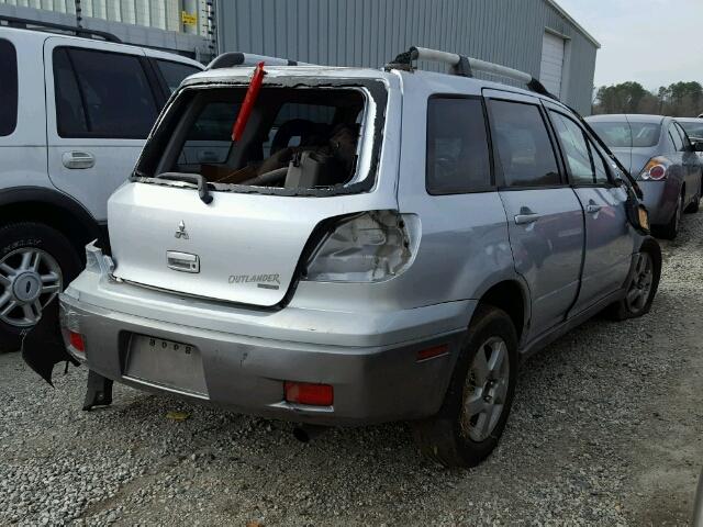 JA4LZ41F64U007797 - 2004 MITSUBISHI OUTLANDER SILVER photo 4