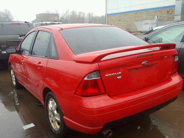 1FAHP38Z87W286728 - 2007 FORD FOCUS ST RED photo 3