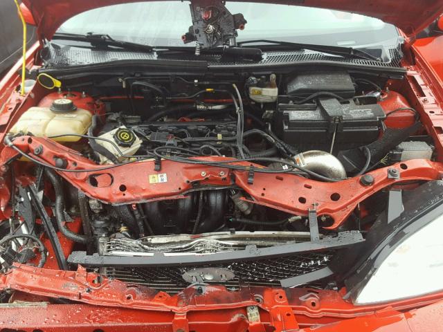 1FAHP38Z87W286728 - 2007 FORD FOCUS ST RED photo 7