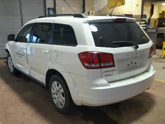 3C4PDCABXFT540438 - 2015 DODGE JOURNEY SE WHITE photo 3