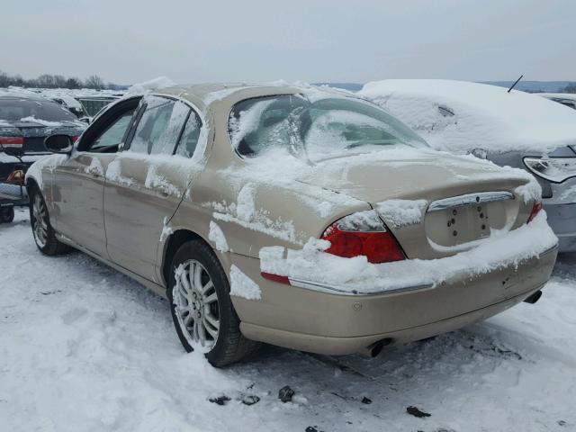 SAJEA01U13HM54446 - 2003 JAGUAR S-TYPE TAN photo 3