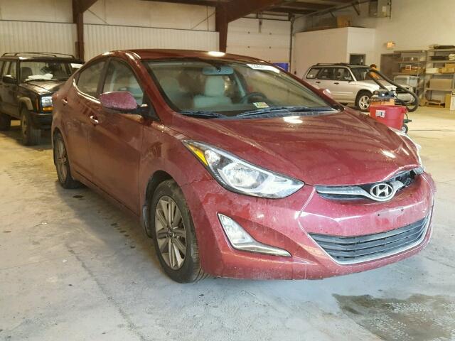 5NPDH4AE2EH469208 - 2014 HYUNDAI ELANTRA SE RED photo 1