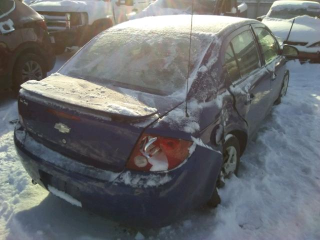 1G1AK55F577207468 - 2007 CHEVROLET COBALT LS BLUE photo 4