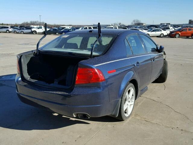 19UUA662X5A028983 - 2005 ACURA TL BLUE photo 4