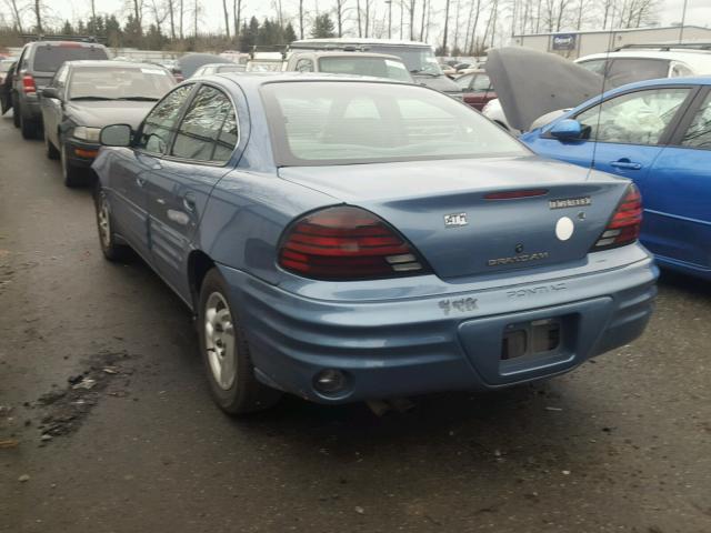 1G2NE52T7XC529017 - 1999 PONTIAC GRAND AM S 蓝色 照片 3