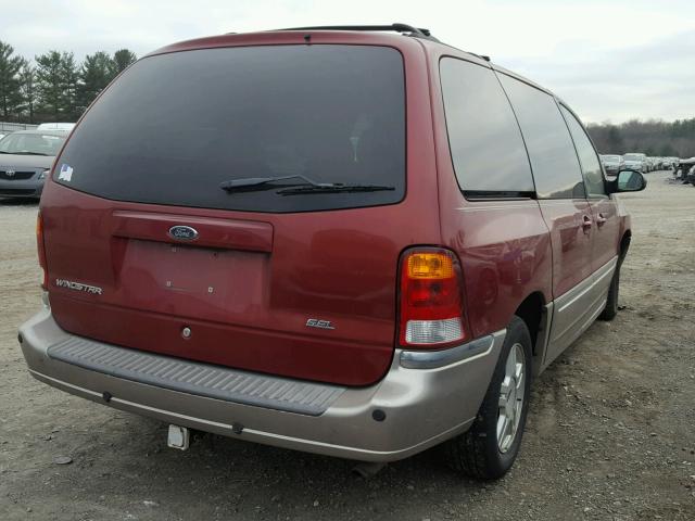 2FMDA53452BA83237 - 2002 FORD WINDSTAR S RED photo 4