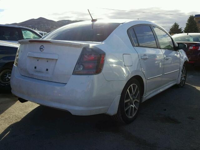 3N1CB61E68L682713 - 2008 NISSAN SENTRA SE- WHITE photo 4