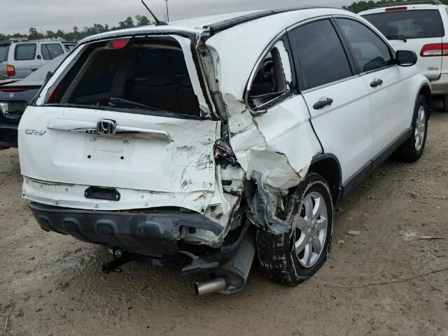 JHLRE38537C072980 - 2007 HONDA CR-V EX WHITE photo 4