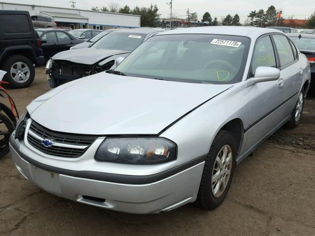 2G1WF55E529364443 - 2002 CHEVROLET IMPALA SILVER photo 2