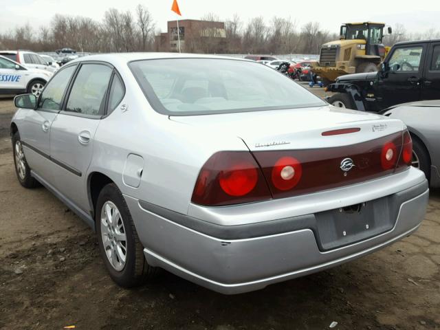 2G1WF55E529364443 - 2002 CHEVROLET IMPALA SILVER photo 3