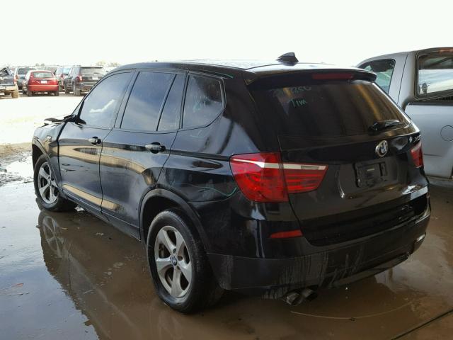 5UXWX5C59CL722448 - 2012 BMW X3 XDRIVE2 Czarny zdjęcie 3