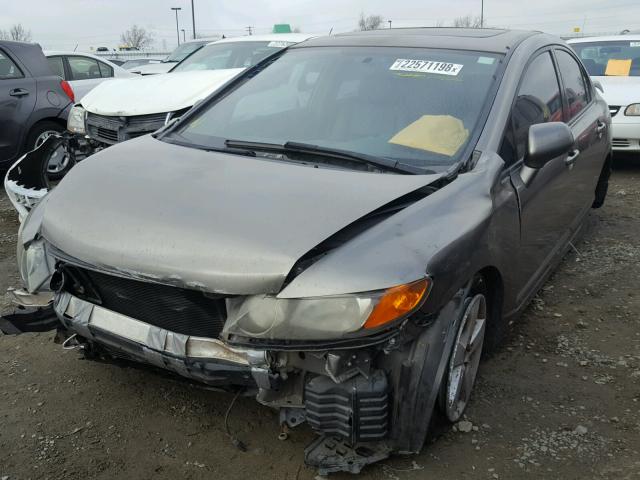 2HGFA16558H343332 - 2008 HONDA CIVIC LX CHARCOAL photo 2