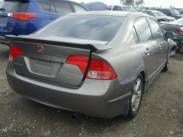 2HGFA16558H343332 - 2008 HONDA CIVIC LX CHARCOAL photo 4