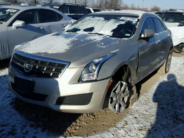 1G6AG5RX4D0151624 - 2013 CADILLAC ATS BEIGE photo 2